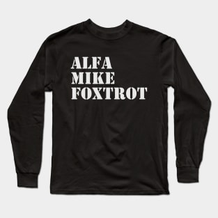 NATO Phonetic Farewell Long Sleeve T-Shirt